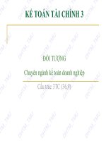 Bài giảng Kế toán tài chính 3: Chương 1 - ĐH Thương Mại - Trường Đại Học Quốc Tế Hồng Bàng