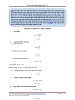 Tóm tắt công thức lớp 11