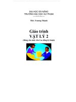 Giáo trình Vật lý 2 - ThS. Trương Thành - Trường Đại Học Quốc Tế Hồng Bàng