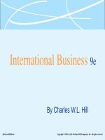 Lecture International business (9e): Chapter 1 - Charles W.L. Hill - Trường Đại học Công nghiệp Thực phẩm Tp. Hồ Chí Minh