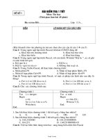 Bài kiểm tra 1 tiết môn: Tin Học - Đề 1