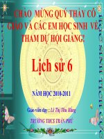 Bài giảng Lịch sử 6 Tiết 27 - Bài 24: Nước Cham-pa từ thế kỷ II đến thế kỷ IX