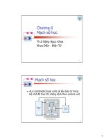 Bài giảng Kỹ thuật số - Chương 6: Mạch số học