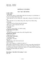 Bài soạn môn Sinh học 8 - Tiết 7 đến tiết 36