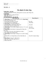 Giáo án môn Học vần 1, kì I năm 2012 - 2013