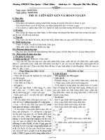 Giáo án Sinh 12 tiết 11: Liên kết gen và hoán vị gen