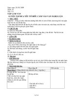 Bài giảng môn học Ngữ văn lớp 8 - Tuần 29 - Tiết 112: Tập làm văn: Luyện tập đưa yếu tố biểu cảm vào văn nghị luận