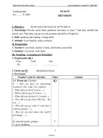 Giáo án Tiếng Anh 8 - Tiết 1 đến 8