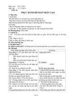 Bài soạn môn Sinh học lớp 8 - Tiết 24: Thực hành hô hấp nhân tạo