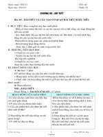 Bài soạn môn Sinh học khối 8, kì II - Tiết 40: Bài tiết và cấu tạo cơ quan bài tiết nước tiểu