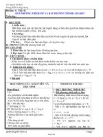 Giáo án Giải tích 12 tiết 42 đến 45