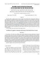 Ảnh hưởng logistics đến hiệu quả kinh doanh của các doanh nghiệp may mặc trên địa bàn Hà Nội - Trường Đại Học Quốc Tế Hồng Bàng