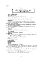 Giáo án dạy Giáo dục công dân 8 tiết 8: Tôn trọng và học hỏi các dân tộc khác