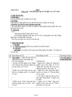 Giáo án Ngữ văn 8 tiết 3: Tiếng Việt: Cấp độ khái quát nghĩa của từ ngữ