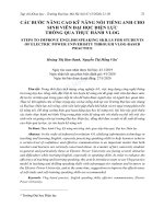 Các bước nâng cao kỹ năng nói tiếng Anh cho sinh viên Đại học Điện lực thông qua thực hành Vlog - Trường Đại học Công nghiệp Thực phẩm Tp. Hồ Chí Minh