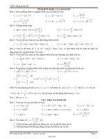 Đề cương ôn tập TN THPT môn Toán - THPT Đông Hưng Hà