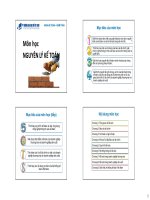 Bài giảng Nguyên lý kế toán: Chương 0 - ThS. Trần Tuyết Thanh - Trường Đại Học Quốc Tế Hồng Bàng