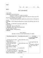 Bài soạn Sinh học khối 8 - Tiết 1: Bài mở đầu