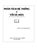 Giáo trình Phân tích hệ thống và tối ưu hóa (in lần thứ 3 có chỉnh lý, bổ sung) - Trường Đại Học Quốc Tế Hồng Bàng