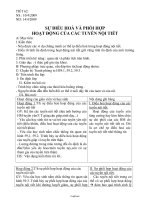 Bài soạn môn Sinh học lớp 8 - Tiết 62: Sự điều hoà và phối hợp hoạt động của các tuyến nội tiết