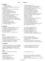 Bài ôn tập môn học Tiếng Anh khối 11 - Unit 13: Hobbies