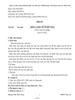Giáo án thao giảng Ngữ văn 8 tiết 101: Văn bản Bàn luận về phép học ( trích: Luận học pháp) Nguyễn Thiếp