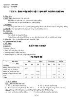 Giáo án môn Vật lý lớp 7 tiết 5: Ảnh của một vật tạo bởi gương phẳng