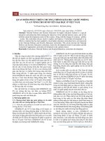 Quan điểm phát triển Chương trình Giáo dục Quốc phòng và An ninh cho sinh viên đại học ở Việt Nam