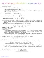 Đề thi thử sức đại học môn Toán (đề 2)