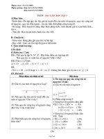 Giáo án môn Số học lớp 6 - Tiết 54, 55