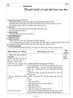 Giáo án tự chọn Ngữ văn 8 tiết 7: Tập làm văn Thuyết minh về một thể loại văn học