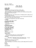 Bài soạn môn Sinh học 8 - Tiết 61: Tuyến sinh dục