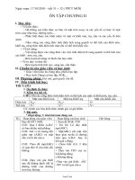 Giáo án Hình 12 - CT Chuẩn - Tiết 31, 32: Ôn tập chương II