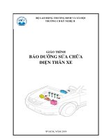 Giáo trình Bảo dưỡng và sửa chữa điện thân xe: Phần 1 - Trường Đại học Công nghiệp Thực phẩm Tp. Hồ Chí Minh