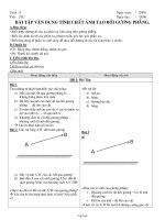 Giáo án tự chọn Vật lý 7: Bài tập vận dụng tính chất ảnh tạo bởi gương phẳng