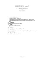 Thiết kế bài dạy môn Tiếng Anh 11 - Unit 9: The post office - Period 1: Reading