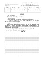 Kiểm tra học kỳ II môn: Giáo dục công dân lớp 8