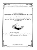 Nâng cao kỹ năng đàm phán của hiệu trưởng trường THCS