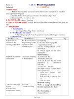 Bài soạn môn học Tiếng Anh 11 - Period 45 - Unit 7: World population - D: Writing