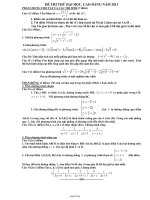 Đề thi thử đại học môn Toán - Số 18