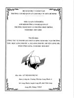 Công tác tự đánh giá chất lượng giáo dục tại trường tiểu học