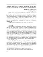 Tìm hiểu phân công lao động trong các hộ gia đình ngư dân xã Nghi Sơn, huyện Tĩnh Gia, tỉnh Thanh Hóa - Trường Đại học Công nghiệp Thực phẩm Tp. Hồ Chí Minh