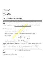 Các chuyên đề Luyện thi đại học - Chương 7: Tích phân