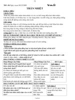 Giáo án môn Sinh học 8 năm 2010 - Tiết 36: Thân nhiệt