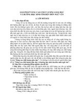 Sáng kiến kinh nghiệm Nâng cao chất lượng giáo dục và hướng học sinh tìm đến môn Ngữ văn