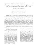Tổng quan về chiến lược thúc đẩy sự tham gia trong các khóa học tiếng Anh trực tuyến - Trường Đại học Công nghiệp Thực phẩm Tp. Hồ Chí Minh