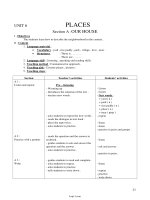 Bài soạn môn học Tiếng Anh khối lớp 11 - Unit 6: Places - Section A đến section C