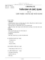 Giáo án môn Sinh học 8 - Nguyễn Văn Lực - Bài 43: Giới thiệu chung hệ thần kinh