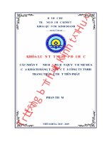 CÁC NHÂN TỐ ẢNH HƯỞNG ĐẾN QUYẾT ĐỊNH MUA CỦA KHÁCH HÀNG TỔ CHỨC TẠI CÔNG TY TNHH TRANG TRÍ NỘI THẤT TIÊN PHÁT