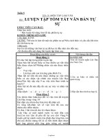 Giáo án Ngữ văn 8 tiết 19: Môn tập làm văn: luyện tập tóm tắt văn bản tự sự